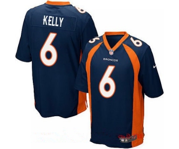 Men's 2017 NFL Draft Denver Broncos #6 Chad Kelly Navy Blue Alternate Stitched NFL Nike Elite Jersey