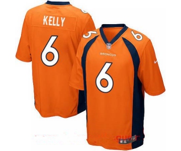 Men's 2017 NFL Draft Denver Broncos #6 Chad Kelly Orange Team Color Stitched NFL Nike Elite Jersey