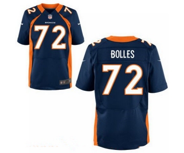 Men's 2017 NFL Draft Denver Broncos #72 Garett Bolles Navy Blue Alternate Stitched NFL Nike Elite Jersey