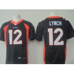 Men's Denver Broncos #12 Paxton Lynch Navy Blue Alternate NFL Nike Elite Jersey