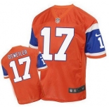 Men's Denver Broncos #17 Brock Osweiler Orange 1998 Retro Elite Jersey