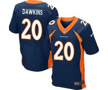 Men's Denver Broncos #20 Brian Dawkins Navy Blue Retired Player NFL Nike Elite Jersey