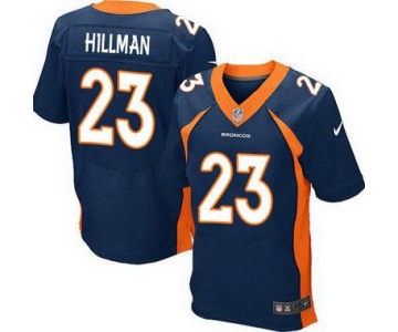 Men's Denver Broncos #23 Ronnie Hillman Navy Blue Alternate NFL Nike Elite Jersey