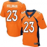 Men's Denver Broncos #23 Ronnie Hillman Orange Team Color NFL Nike Elite Jersey