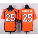 Men's Denver Broncos #25 Chris Harris Jr. Orange Team Color NFL Nike Elite Jersey
