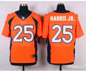 Men's Denver Broncos #25 Chris Harris Jr. Orange Team Color NFL Nike Elite Jersey