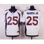 Men's Denver Broncos #25 Chris Harris Jr. White Road NFL Nike Elite Jersey