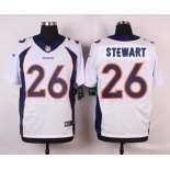 Men's Denver Broncos #26 Darian Stewart White Road NFL Nike Elite Jersey
