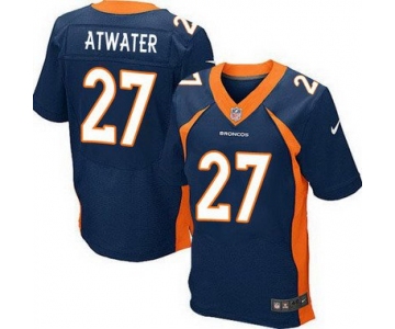 Men's Denver Broncos #27 Steve Atwater Navy Blue Retired Player NFL Nike Elite Jersey