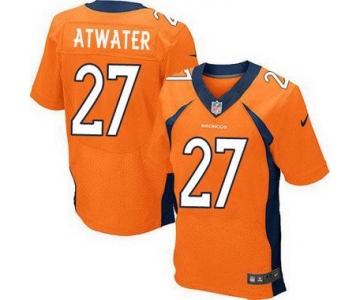 Men's Denver Broncos #27 Steve Atwater Orange Retired Player NFL Nike Elite Jersey