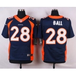 Men's Denver Broncos #28 Montee Ball Navy Blue Alternate NFL Nike Elite Jersey