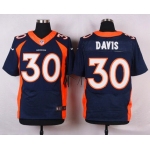 Men's Denver Broncos #30 Terrell Davis Navy Blue Retired Player NFL Nike Elite Jersey