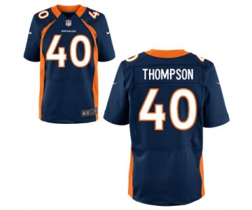 Men's Denver Broncos #40 Juwan Thompson Navy Blue Alternate NFL Nike Elite Jersey