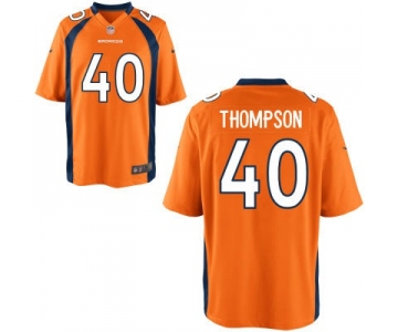 Men's Denver Broncos #40 Juwan Thompson Orange Team Color NFL Nike Elite Jersey