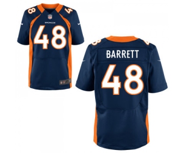 Men's Denver Broncos #48 Shaquil Barrett Navy Blue Alternate NFL Nike Elite Jersey