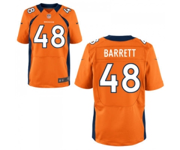 Men's Denver Broncos #48 Shaquil Barrett Orange Team Color NFL Nike Elite Jersey