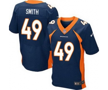 Men's Denver Broncos #49 Dennis Smith Navy Blue Retired Player NFL Nike Elite Jersey