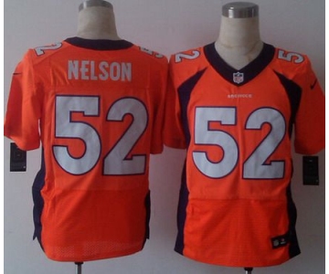 Men's Denver Broncos #52 Corey Nelson 2013 Nike Orange Elite Jersey