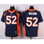 Men's Denver Broncos #52 Corey Nelson Navy Blue Alternate NFL Nike Elite Jersey