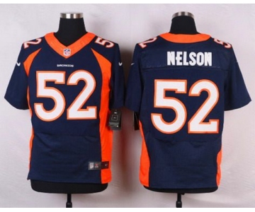 Men's Denver Broncos #52 Corey Nelson Navy Blue Alternate NFL Nike Elite Jersey