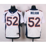 Men's Denver Broncos #52 Corey Nelson White Road NFL Nike Elite Jersey