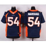 Men's Denver Broncos #54 Brandon Marshall Navy Blue Alternate NFL Nike Elite Jersey