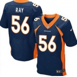 Men's Denver Broncos #56 Shane Ray 2013 Nike Navy Blue Elite Jersey