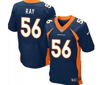 Men's Denver Broncos #56 Shane Ray 2013 Nike Navy Blue Elite Jersey