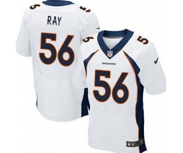 Men's Denver Broncos #56 Shane Ray 2013 Nike White Elite Jersey