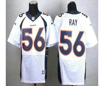 Men's Denver Broncos #56 Shane Ray White Road NFL Nike Elite Jersey