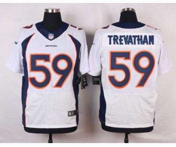 Men's Denver Broncos #59 Danny Trevathan White Road NFL Nike Elite Jersey