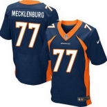 Men's Denver Broncos #77 Karl Mecklenburg Navy Blue Retired Player NFL Nike Elite Jersey