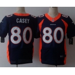 Men's Denver Broncos #80 James Casey 2013 Nike Navy Blue Elite Jersey