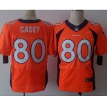 Men's Denver Broncos #80 James Casey 2013 Nike Orange Elite Jersey
