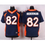 Men's Denver Broncos #82 Jeff Heuerman Navy Blue Alternate NFL Nike Elite Jersey