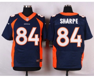 Men's Denver Broncos #84 Shannon Sharpe Navy Blue Retired Player NFL Nike Elite Jersey