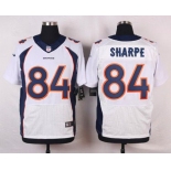 Men's Denver Broncos #84 Shannon Sharpe White Retired Player NFL Nike Elite Jersey