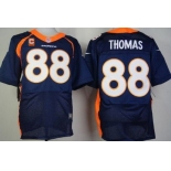 Men's Denver Broncos #88 Demaryius Thomas Navy Blue Alternate C Patch NFL Nike Elite Jersey