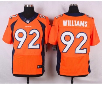 Men's Denver Broncos #92 Sylvester Williams Orange Team Color NFL Nike Elite Jersey