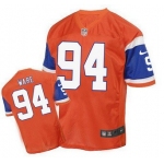 Men's Denver Broncos #94 DeMarcus Ware Orange 1998 Retro Elite Jersey