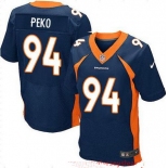 Men's Denver Broncos #94 Domata Peko Navy Blue Alternate Stitched NFL Nike Elite Jersey