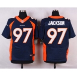 Men's Denver Broncos #97 Malik Jackson Navy Blue Alternate NFL Nike Elite Jersey