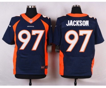 Men's Denver Broncos #97 Malik Jackson Navy Blue Alternate NFL Nike Elite Jersey