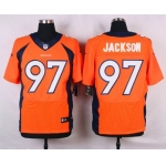 Men's Denver Broncos #97 Malik Jackson Orange Team Color NFL Nike Elite Jersey