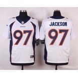 Men's Denver Broncos #97 Malik Jackson White Road NFL Nike Elite Jersey