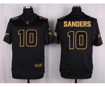 Nike Broncos #10 Emmanuel Sanders Black Men's Stitched NFL Elite Pro Line Gold Collection Jersey