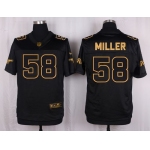 Nike Broncos #58 Von Miller Black Men's Stitched NFL Elite Pro Line Gold Collection Jersey