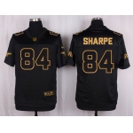 Nike Broncos #84 Shannon Sharpe Black Men's Stitched NFL Elite Pro Line Gold Collection Jersey