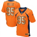 Nike Broncos #95 Derek Wolfe Orange Team Color Men's Stitched NFL New Elite Gold Jersey