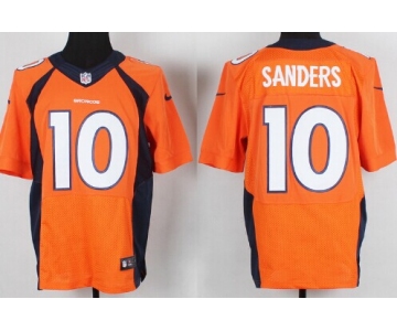 Nike Denver Broncos #10 Emmanuel Sanders 2013 Orange Elite Jersey